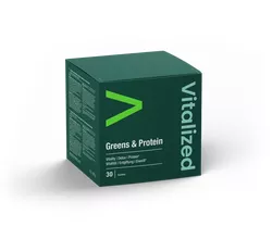 Vitalized Greens & Protein, Energie a detox, 30 sáčků