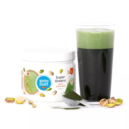 Super GREENS s pistáciovou příchutí – energie, imunita, detox