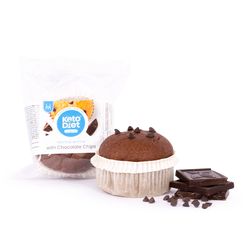 KetoDiet Proteinový muffin s kousky čokolády (1 ks – 1 porce)