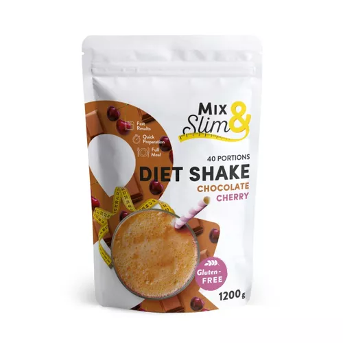 Mix & Slim Velký dietní koktejl višeň v čokoládě 1200g (40 porcí)