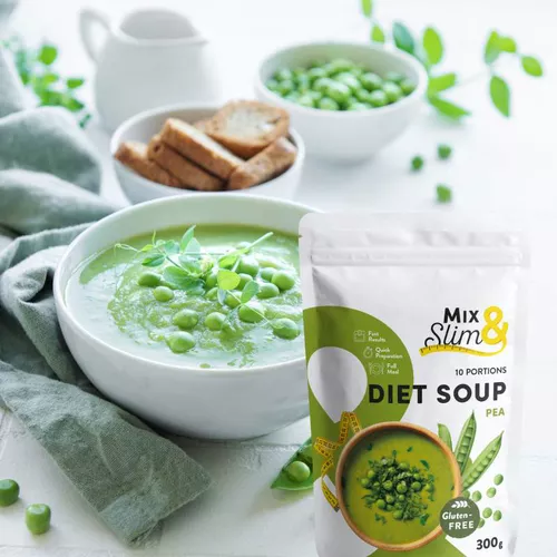 Mix & Slim Dietní polévka hrášková 300g (10 porcí)